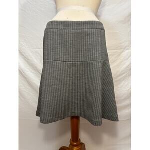 LOFT Grey A Line Patterned Women's Skirt (Size 10)